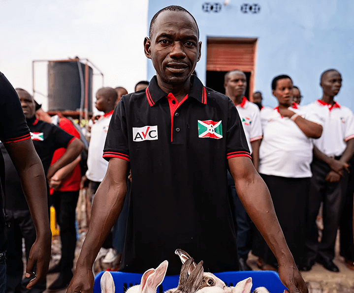 Community member at AVC Burundi event